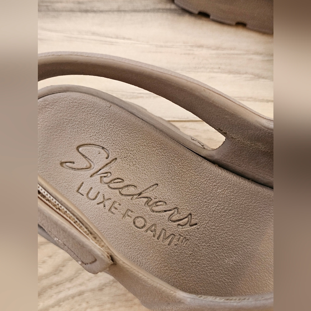 Skechers Arch Fit Footsteps Sandals Tan  Day Dream Womens Size 7 - Picture 5 of 8
